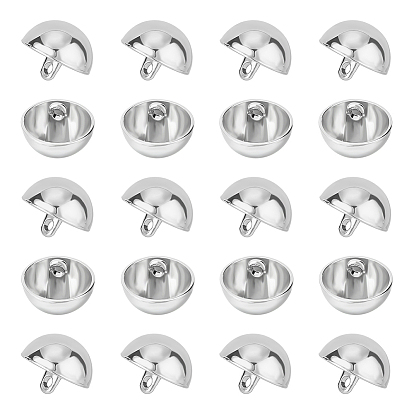 40шт. шт. пуговицы из сплава, 1-луночное, купол / полукруглый