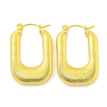 304 Stainless Steel Earrings, U-Shape