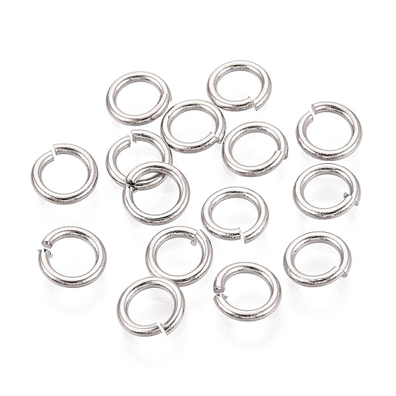 Латунные кольца прыжок открыт, пропил пилой закругленный, без никеля 