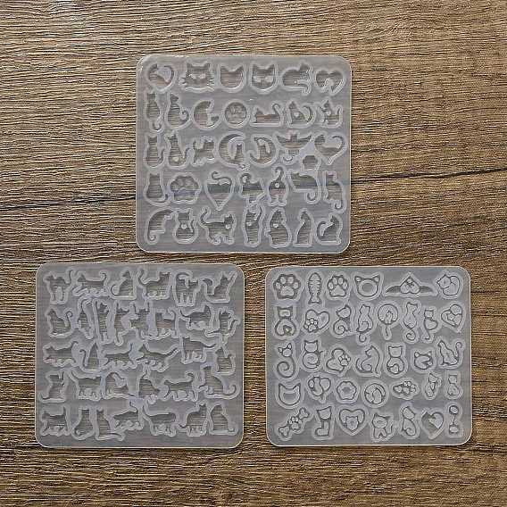 Силиконовые формы, форма кошки, формы для литья смолы