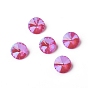 K9 Glass Rhinestone Cabochons, Pointed Back, Faceted, Cone, Fluorescence