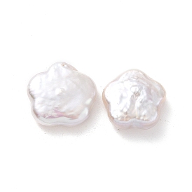 Perlas de perlas naturales keshi, perla cultivada de agua dulce, sin agujero / sin perforar, flor