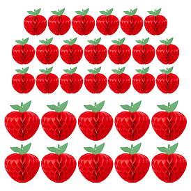 30шт. 2 стили: подвески в виде шариков из бумаги в форме яблока и сот, для подвесного декора на вечеринку