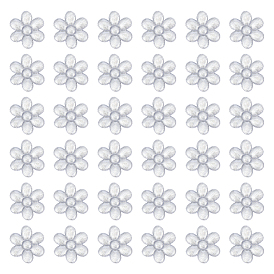 100 шт. полиэстеровые нитки для вышивки, приклеиваемые утюгом/пришиваемые нашивки, аппликации из ткани, цветка сливы