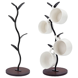 2шт. бамбуковая и железная подставка для кружек, подстаканник, форма дерева