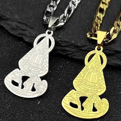 Virgin 201 ожерелья из нержавеющей стали с подвесками для мужчин и женщин