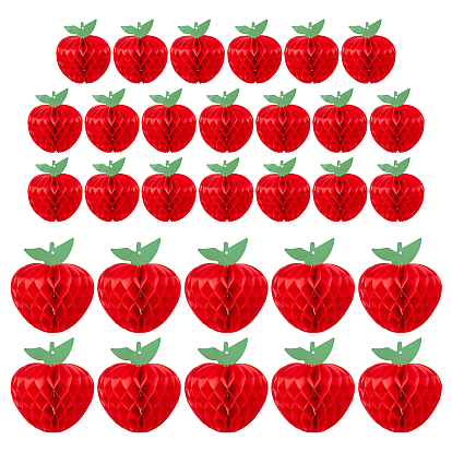 30шт. 2 стили: подвески в виде шариков из бумаги в форме яблока и сот, для подвесного декора на вечеринку