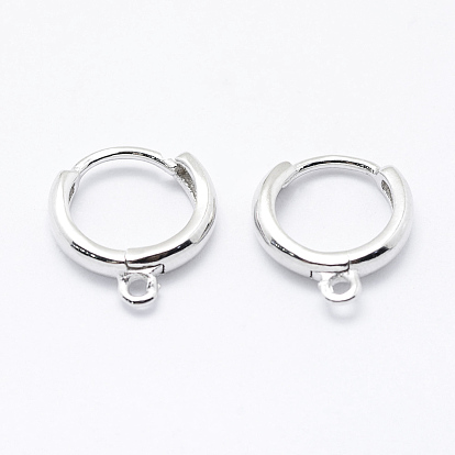 925 Sterling Silber Reifen Ohrringe, mit Schleife, mit 925 Stempel