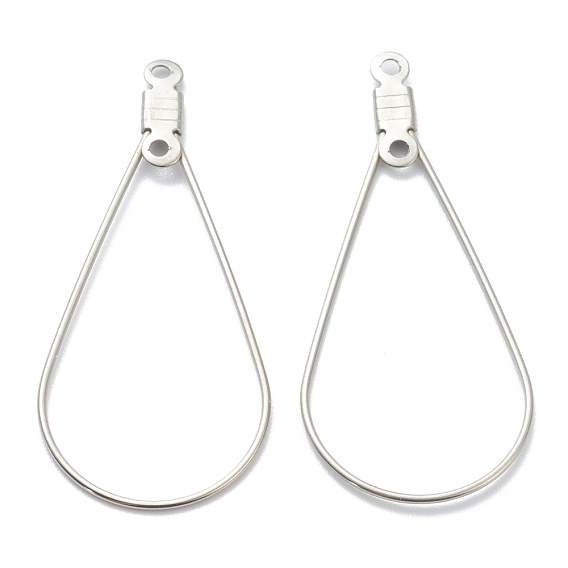316 Stainless Steel Earring Findings, Oval