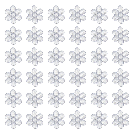 100 шт. полиэстеровые нитки для вышивки, приклеиваемые утюгом/пришиваемые нашивки, аппликации из ткани, цветка сливы