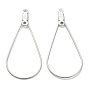 316 Stainless Steel Earring Findings, Oval