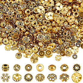 700 шт 14 стили бусины из сплава в тибетском стиле, железные хрустальные бусины-разделители со стразами, разнообразные
