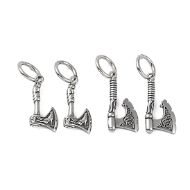 316 Surgical Stainless Steel Axe Hoop Earrings for Women