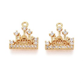 Латунные микро проложить кубического циркония прелести, замок, долговечный, без никеля 