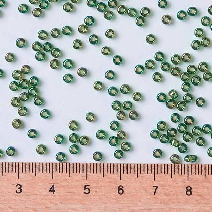 MIYUKI Round Rocailles Beads, Japanese Seed Beads, Transparent Color AB