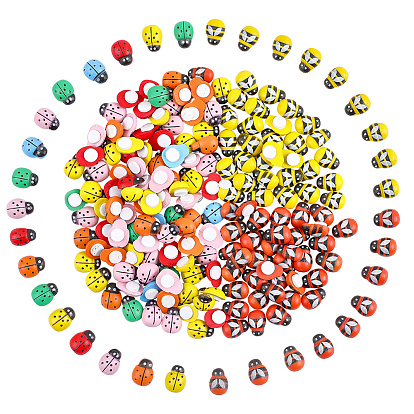 3 стильные деревянные украшения для дома, божья коровка/божья коровка и пчелы