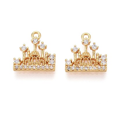 Латунные микро проложить кубического циркония прелести, замок, долговечный, без никеля 