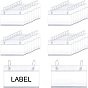 40 Sets PVC Price Tags, for Goods Shelf