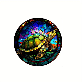 Sea Turtle Stained Acrylic Window Planel, for Suncatchers Window Home Hanging Ornaments
