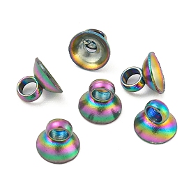 304 Stainless Steel Bead Cap Pendant Bails, for Globe Glass Bubble Cover Pendants