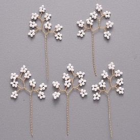 Стеклянные бусины, Золотая латунная проволока обернутая ветка, для скульптуры дерева из проволоки своими руками, бонсай из бисера