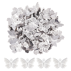 Pendentifs en acier inoxydable, papillon