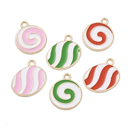 Рождественские эмали сплава подвески, талисман в виде яйца и конфеты, золотые