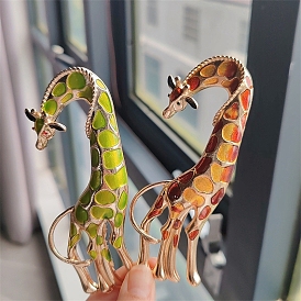 Alloy Enamel Brooches, Giraffe