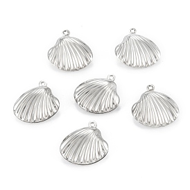 316 Surgical Stainless Steel Pendants, Shell