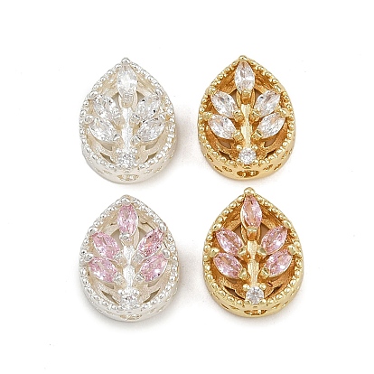 Многожильные звенья из латуни с паве из кубического циркония, долговечный, лист