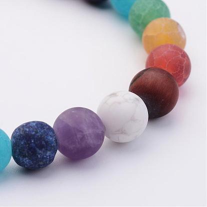 Natural Gemstone Beads Stretch Bracelets