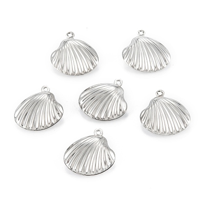 316 Surgical Stainless Steel Pendants, Shell
