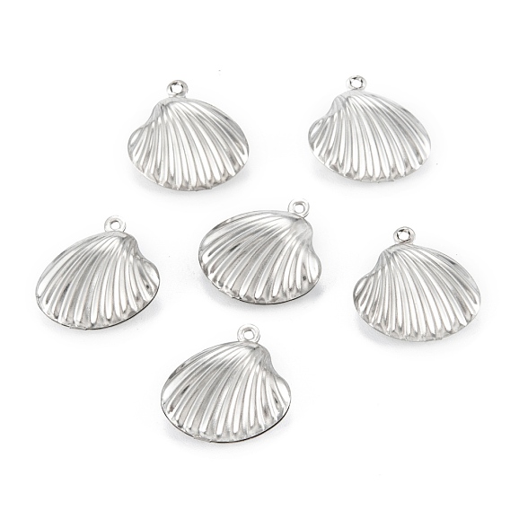 316 Surgical Stainless Steel Pendants, Shell