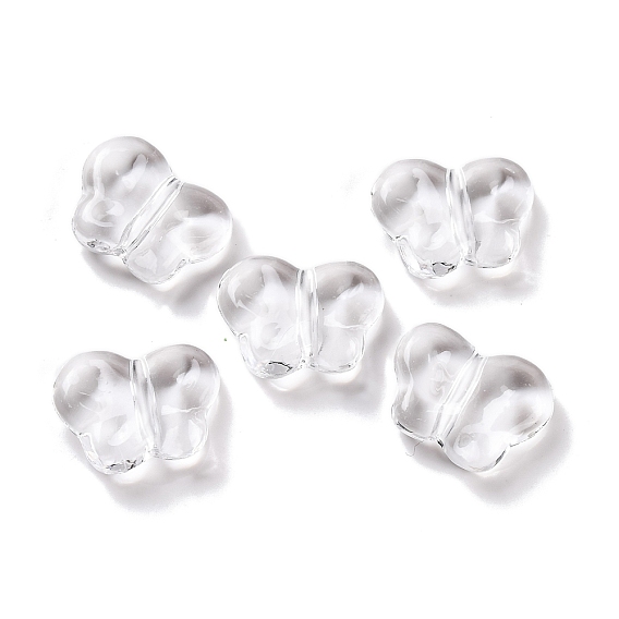 Прозрачные акриловые бусины, бабочка