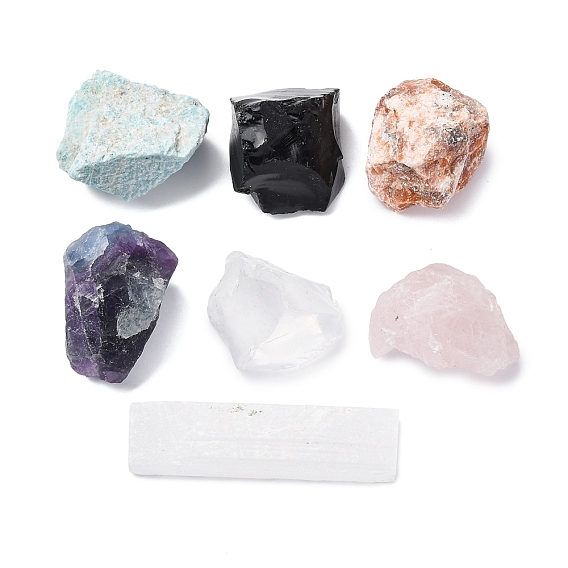 Сырой 12 набор натуральных целебных камней созвездий, Образцы камней чакры Рейки для балансировки энергии, медитационной терапии