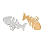 Strukturierte 304 offene Manschettenringe aus Edelstahl, fishbone