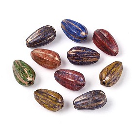 Краска для запекания Пикассо и стеклянные бусины, инкрустированные золотым металлом, слеза