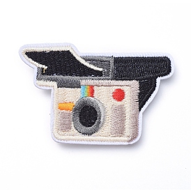 Computerized Embroidery Cloth Iron on/Sew on Patches, Costume Accessories, Appliques, Camera