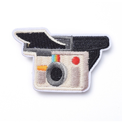 Computerized Embroidery Cloth Iron on/Sew on Patches, Costume Accessories, Appliques, Camera