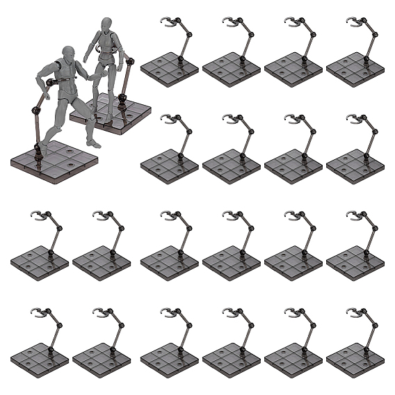 Пластиковая подставка для демонстрации фигурок с квадратным основанием, для кукольной модели игрушки подставка для подставки