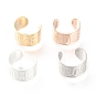 304 Stainless Steel Ear Cuff Findings, with Hole and Word Cross