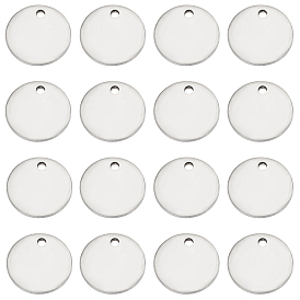 200 шт. 201 штампованные пустые бирки из нержавеющей стали, плоско-круглые