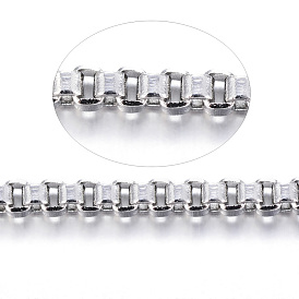 304 из нержавеющей стали венецианские цепи коробки цепи, с катушкой, несварные, для изготовления ювелирных изделий