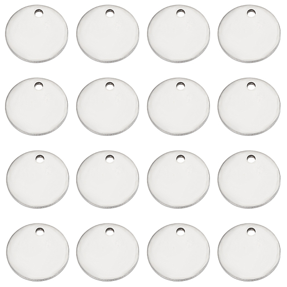 200 шт. 201 штампованные пустые бирки из нержавеющей стали, плоско-круглые
