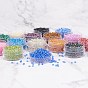 8/0 Glass Seed Beads, Trans. Colours Lustered & Silver Lined & Opaque Colors Lustered & Transparent Colours Rainbow & Ceylon & Iris, Round