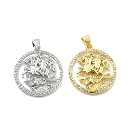 Стойка металлическая латунная микропрофилированная кубическая циркония подвески, медаль святого георгия, без свинца и без кадмия, долговечный