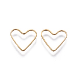 Anillos de bronce que une, accesorio de joyería de San Valentín, corazón, chapado en oro