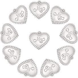 День матери 304 кулоны из нержавеющей стали, сердце со словом мама и любовь