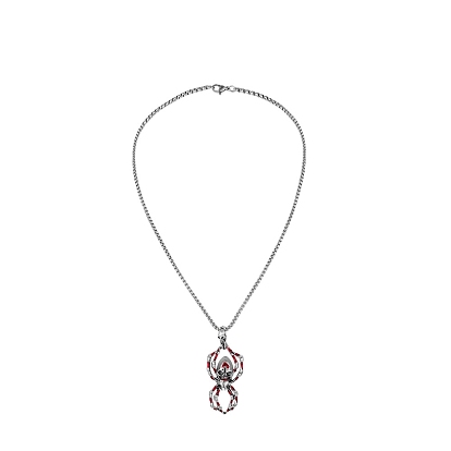 Luminous Spider Skull Alloy Pendants Necklaces