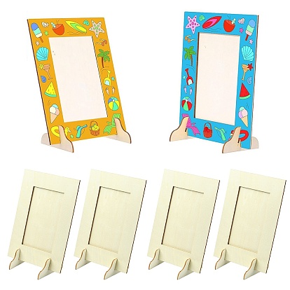 Прямоугольные фоторамки из необработанного дерева, настольные рамы для картин, для декоративно-прикладного искусства проекты поделки живописи